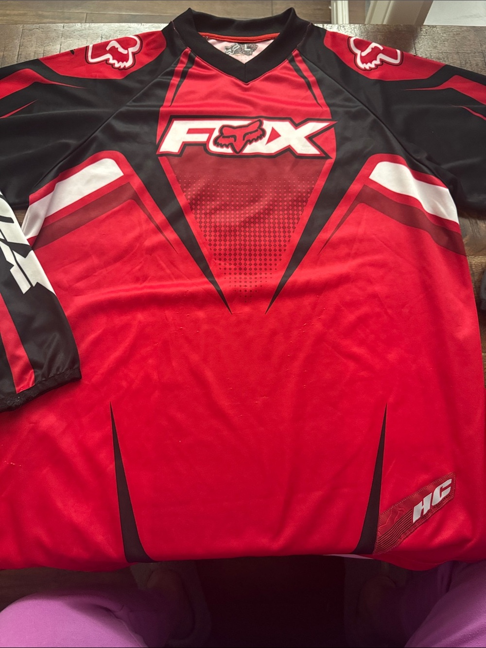 Fox Red and Black Motocross Jersey